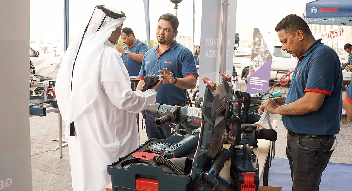 Bosch Power Tools Roadshow at Seashore Group Qatar